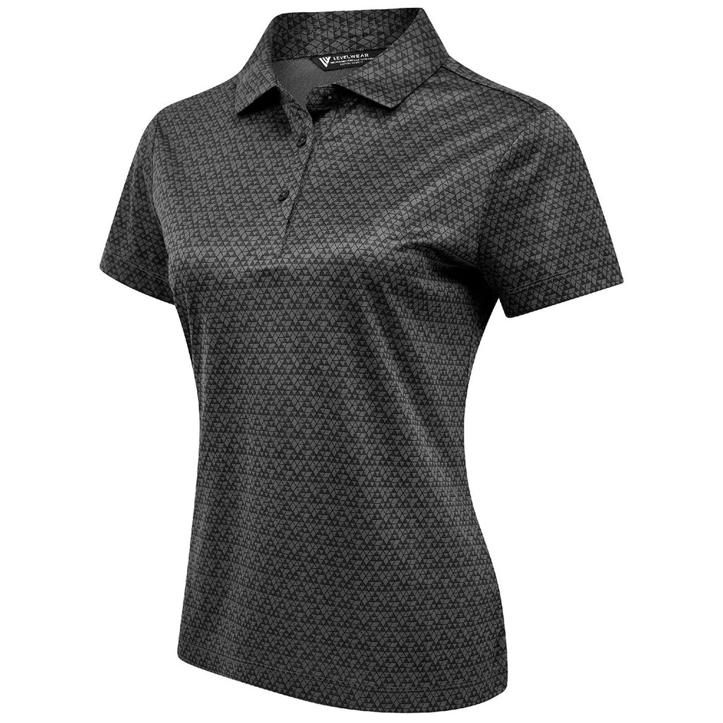 Levelwear Women's Charcoal System Polo