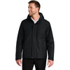 Port Authority Men's Deep Black Insulated Heavy Ripstop Jacket
