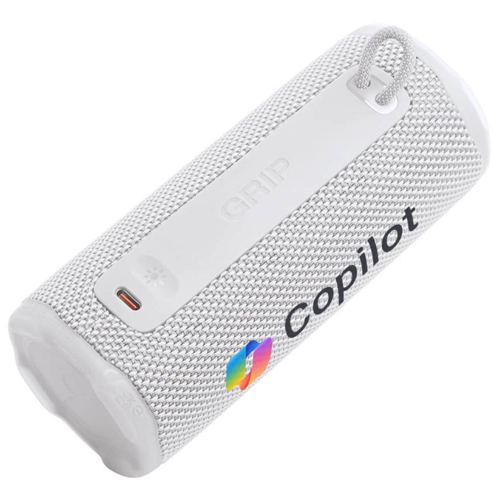 JBL White Grip Compact Bluetooth Speaker