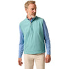 Johnnie-O Men's Green Grass Torque 1/4 Zip Performance Vest