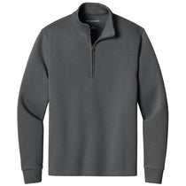 Port Authority Men's Storm Grey Wearever Signature Double Pique 1/4-Zip
