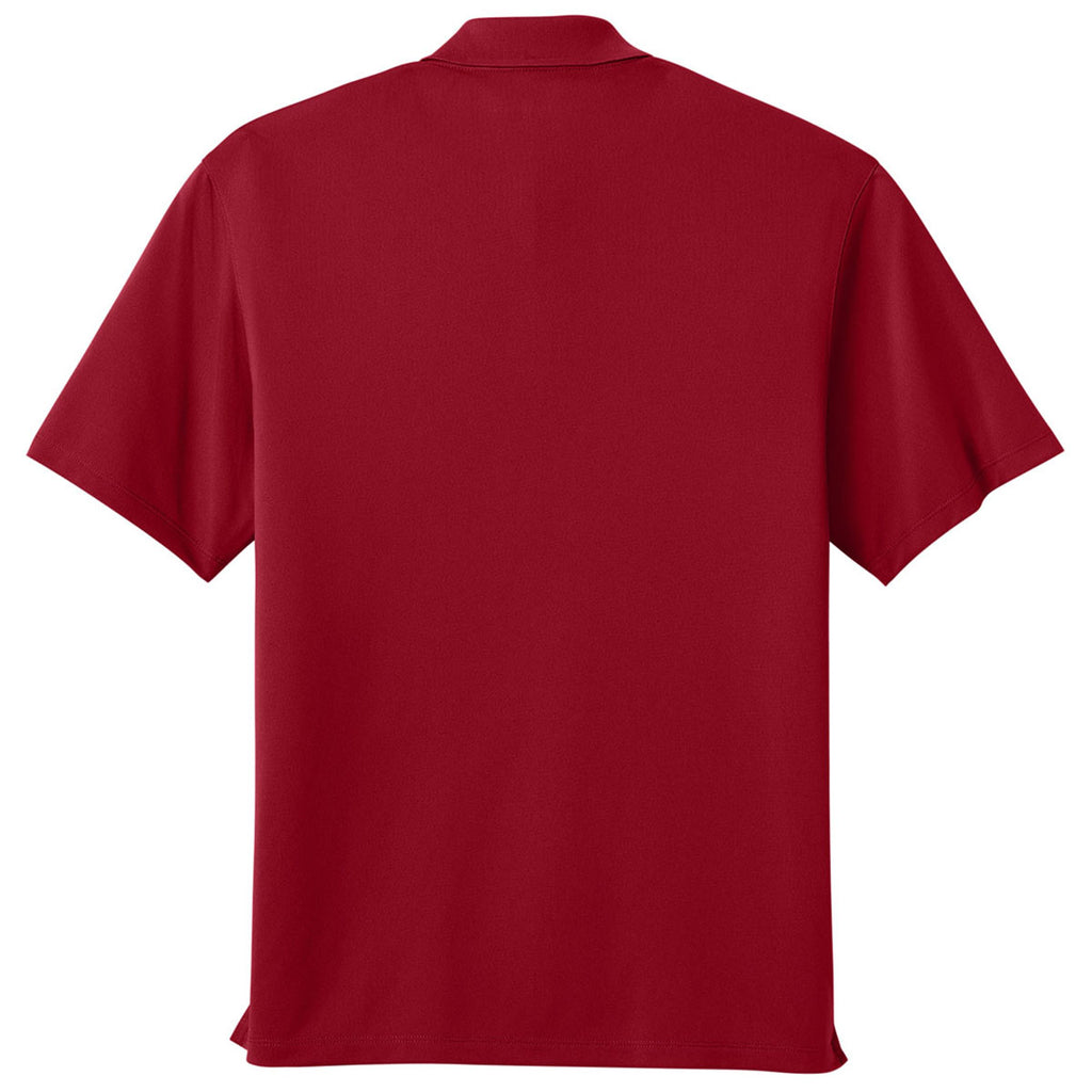 Port Authority Men's Rich Red Wearever Performance Pique Polo