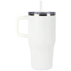 Perka White Myrton 20 oz. Double Wall, Recycled Stainless Steel Travel Mug