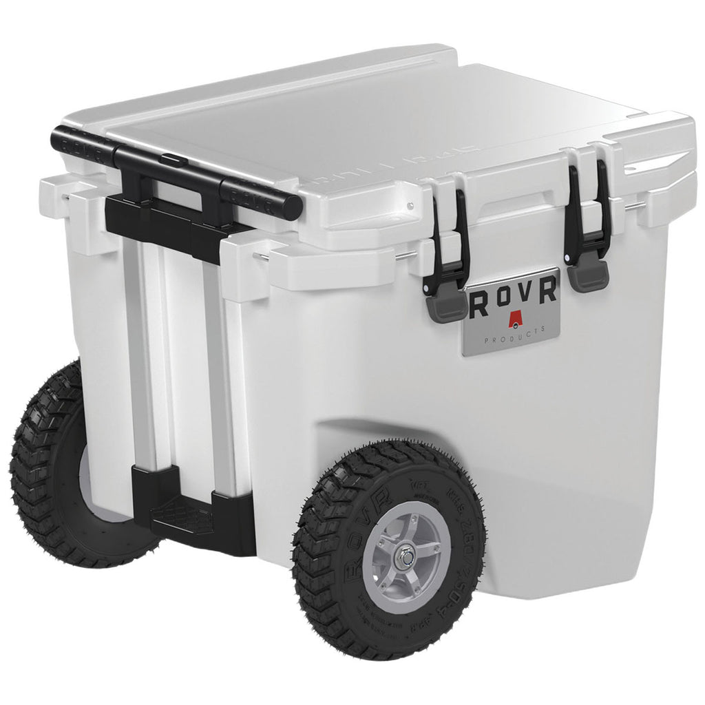 RovR White RollR 45qt Wheeled Hard Cooler