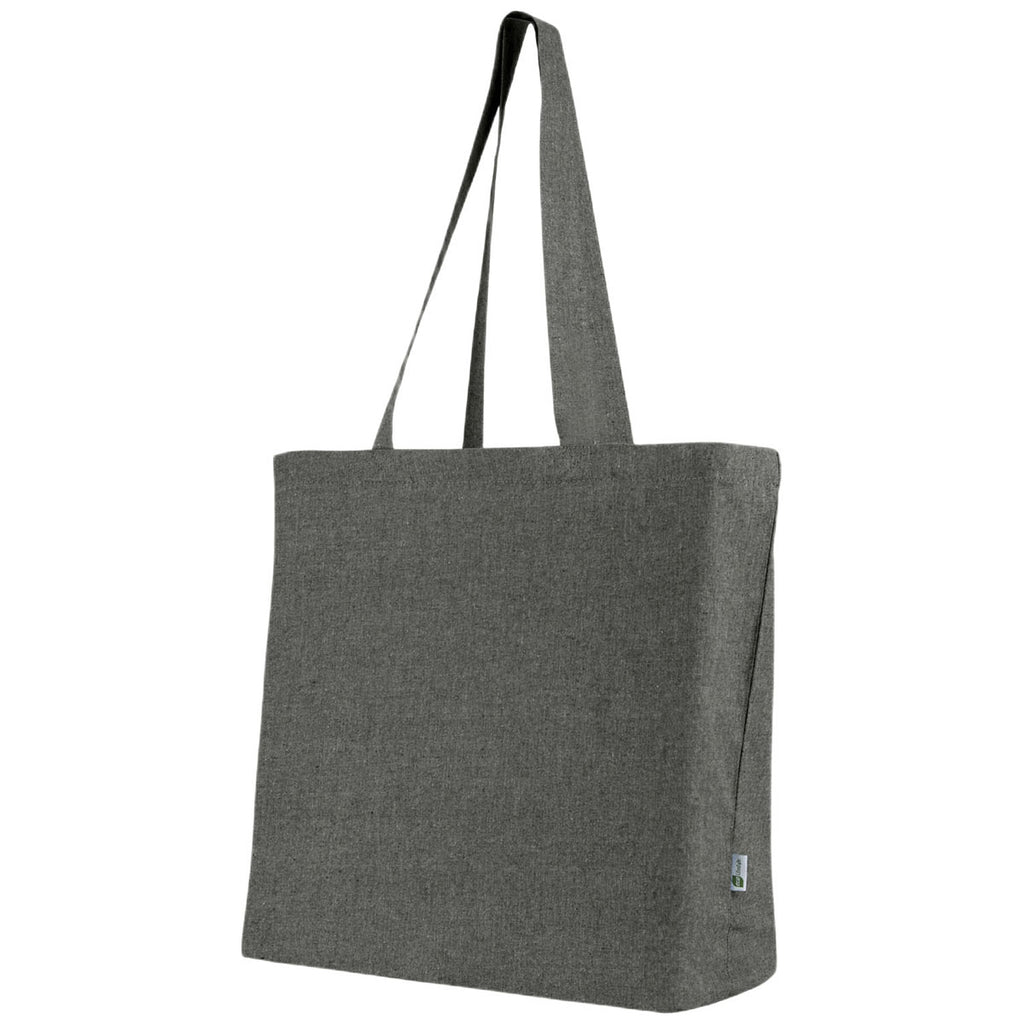 Logomark Black Vitality 4.5 oz Recycled Cotton Tote Bag