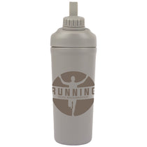 Logomark Grey Longden 26 oz. Double Wall, Stainless Steel Shaker Bottle