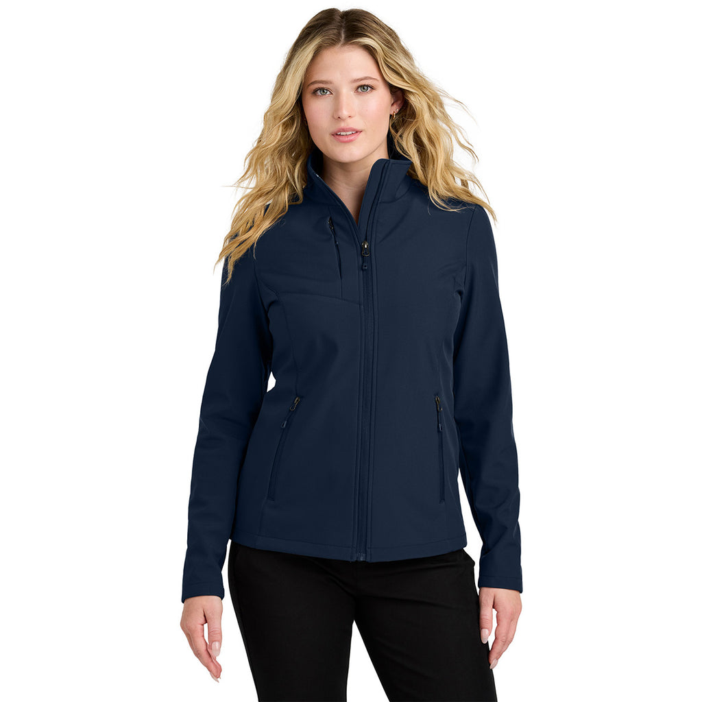 Port Authority Women's True Navy C-FREE Core Soft Shell