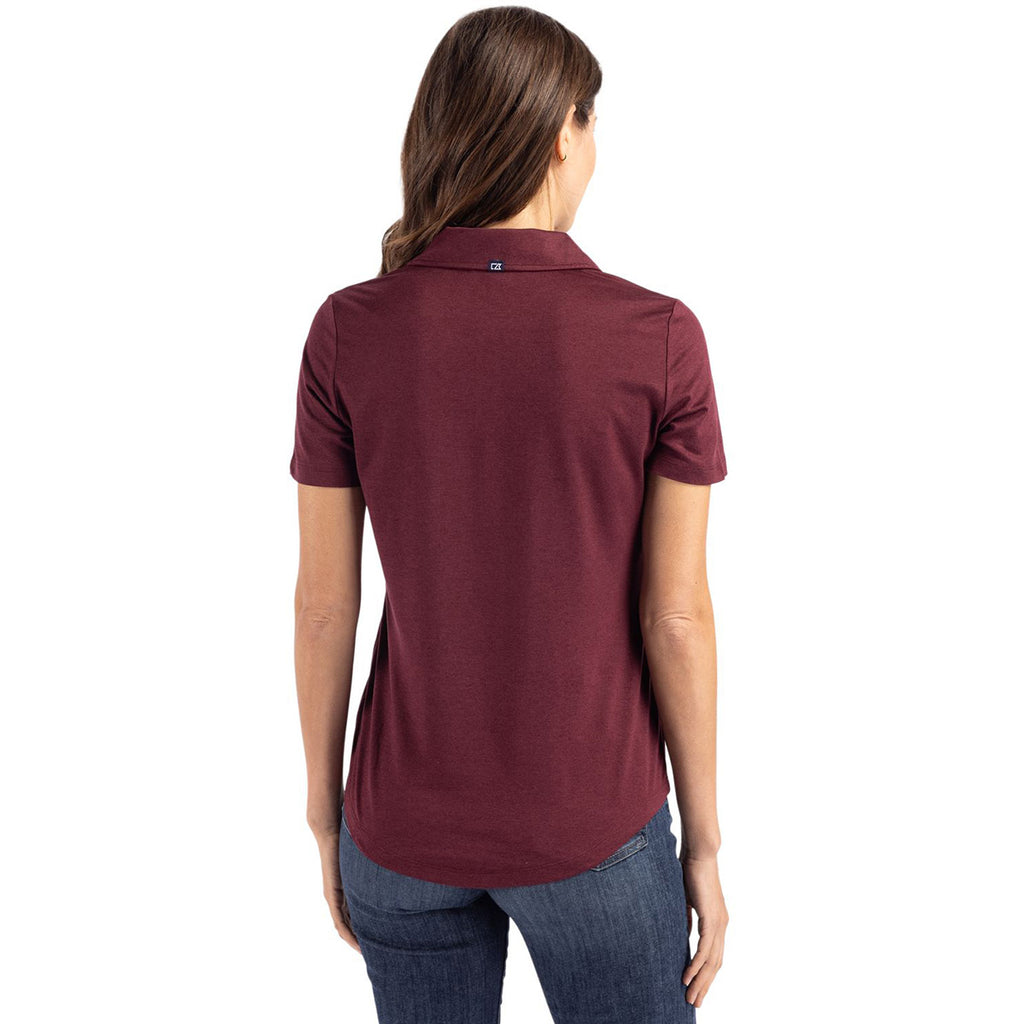 Cutter & Buck Women's Bordeaux Coastline Epic Comfort Eco Recycled Polo