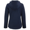 Cutter & Buck Women's Navy Blue Roam Epic Comfort Recycled Full Zip Hooded Jacket
