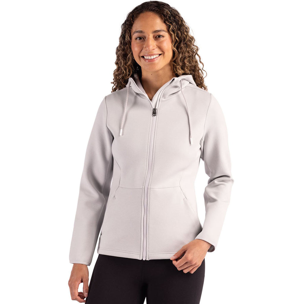 Cutter & Buck Women's Solitare Roam Epic Comfort Recycled Full Zip Hooded Jacket