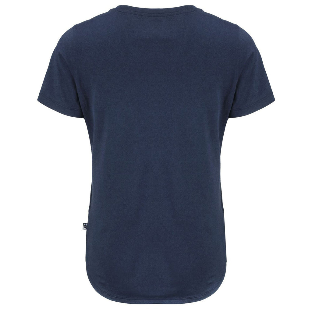 Cutter & Buck Women's Navy Blue Coastline Epic Comfort Recycled Short Sleeve Tee