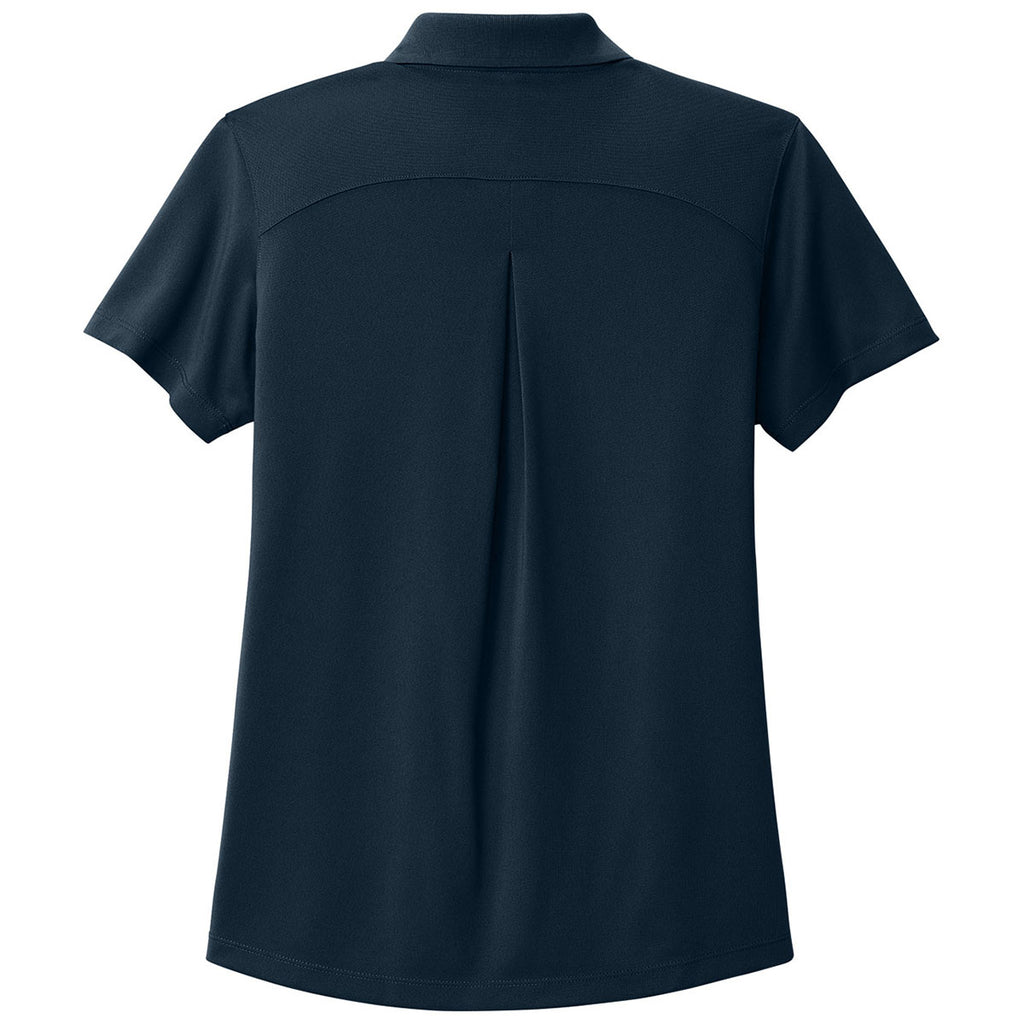 Port Authority Women's River Blue Navy Wearever Performance Pique Polo