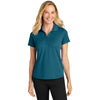 Port Authority Women's Moroccan Blue Plaited Pique Polo