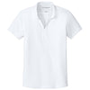 Port Authority Women's White Plaited Pique Polo