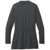 Port Authority Women's Grey Steel Breakwater Open Cardigan