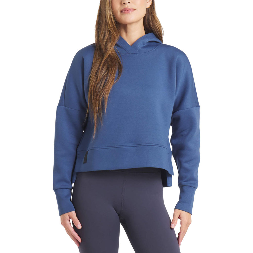 UNRL Women's Cavern Blue LuxBreak Oversized Hoodie