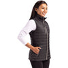 Clique Women's Black Valhalla Full Zip Puffer Vest