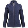 Clique Women's Dark Navy Powder Fleece Full Zip Jacket