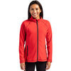 Clique Women's Red Powder Fleece Full Zip Jacket