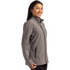 Clique Women's Pure Slate/Black Tempo Stretch Full Zip Softshell Jacket