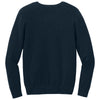 Port Authority Women's River Blue Navy Easy Care V-Neck Sweater