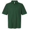 Harriton Men's Dark Green Maverick CVC Pique Polo