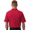 Harriton Men's Red Maverick CVC Pique Polo