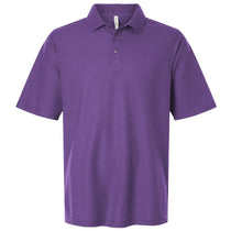 Harriton Men's Team Purple Maverick CVC Pique Polo