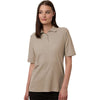 Harriton Women's Khaki Maverick CVC Pique Polo