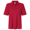 Harriton Women's Red Maverick CVC Pique Polo