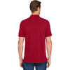 Harriton Men's Red Valiant Cotton Snag Protect Polo