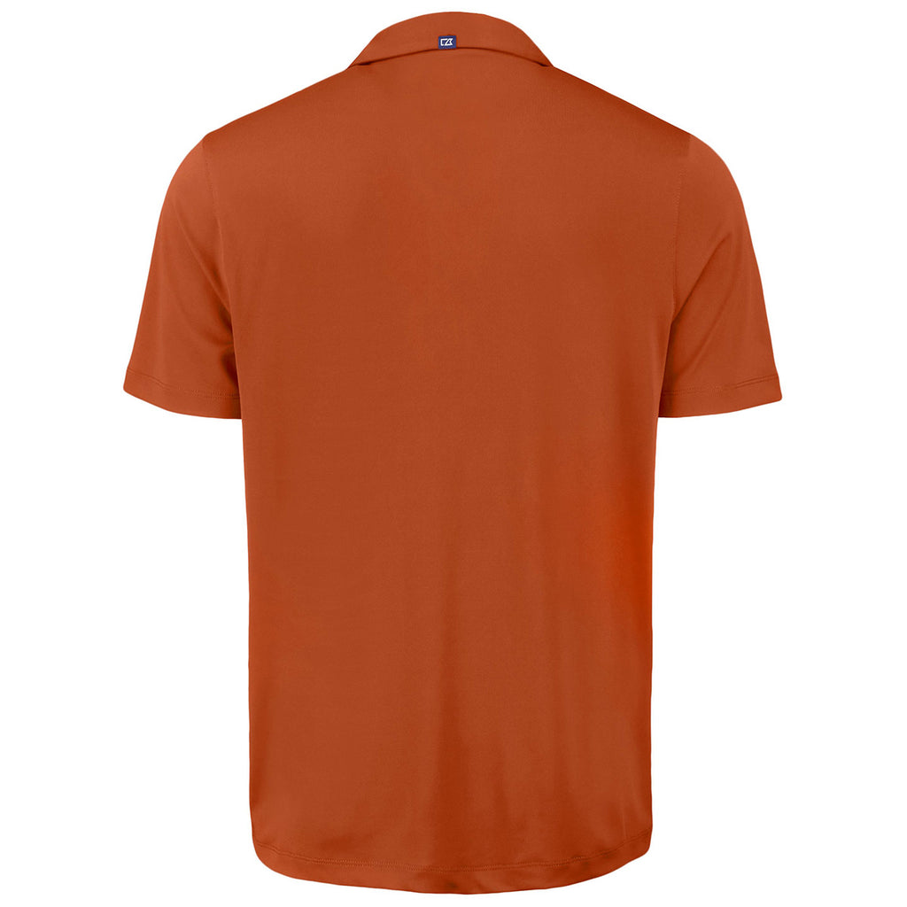 Cutter & Buck Men's Texas Orange Forge Eco Stretch Recycled Polo