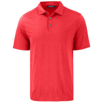 Cutter & Buck Men's Red Coastline Epic Comfort Eco Recycled Polo