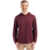 Cutter & Buck Men's Bordeaux Coastline Epic Comfort Eco Recycled Hooded Shirt