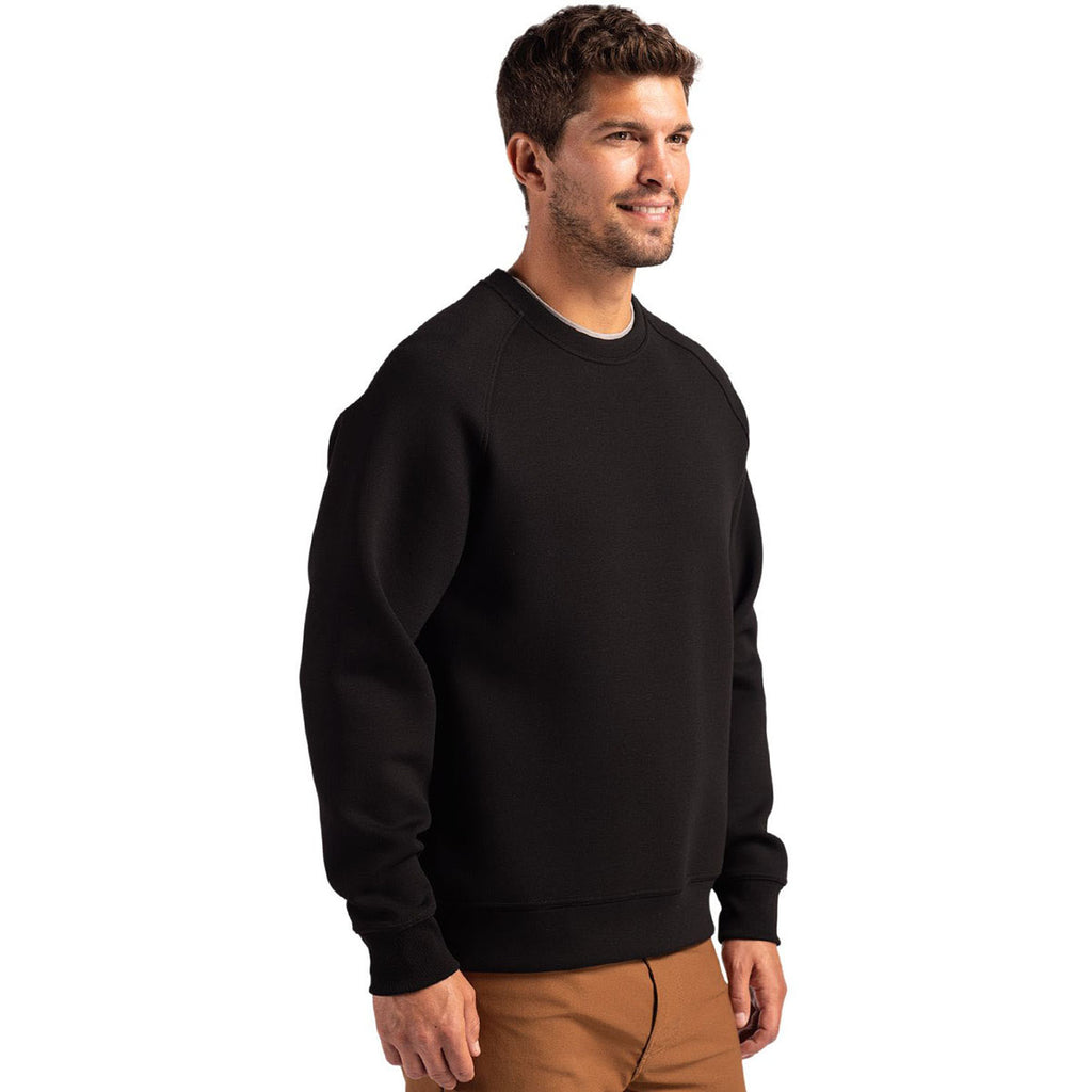 Cutter & Buck Men's Black Roam Recycled Crew Neck Pullover