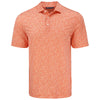 Cutter & Buck Men's College Orange Pike Eco Flora Print Polo