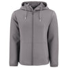 Cutter & Buck Men's Elemental Grey Roam Epic Comfort Recycled Full Zip Hooded Jacket