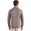 Cutter & Buck Men's Elemental Grey Coastline Epic Comfort Recycled Quarter Zip