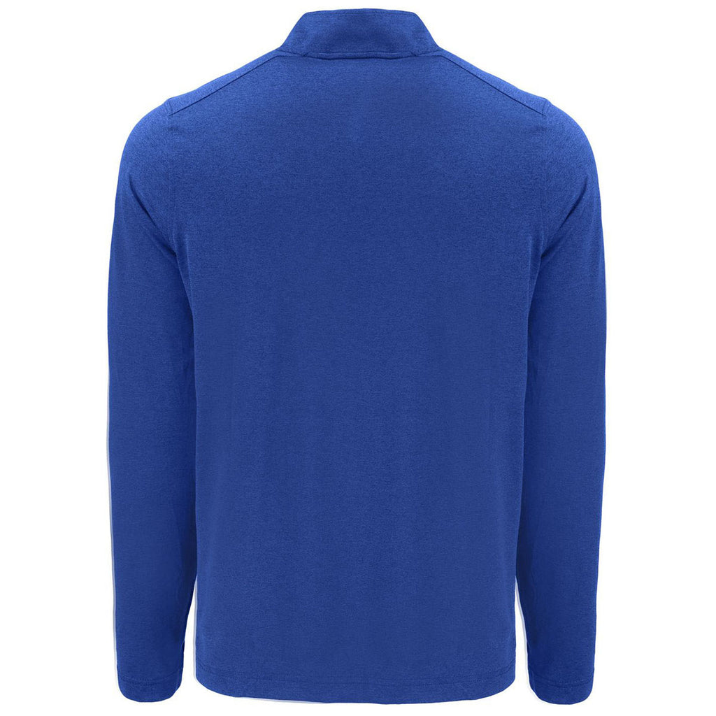 Cutter & Buck Men's Tour Blue Coastline Epic Comfort Recycled Quarter Zip