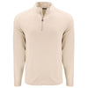Cutter & Buck Men's Wheat Coastline Epic Comfort Recycled Quarter Zip