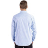 Cutter & Buck Men's Atlas/White Skyline Epic Confidence Recycled Gingham Long Sleeve Dress Shirt