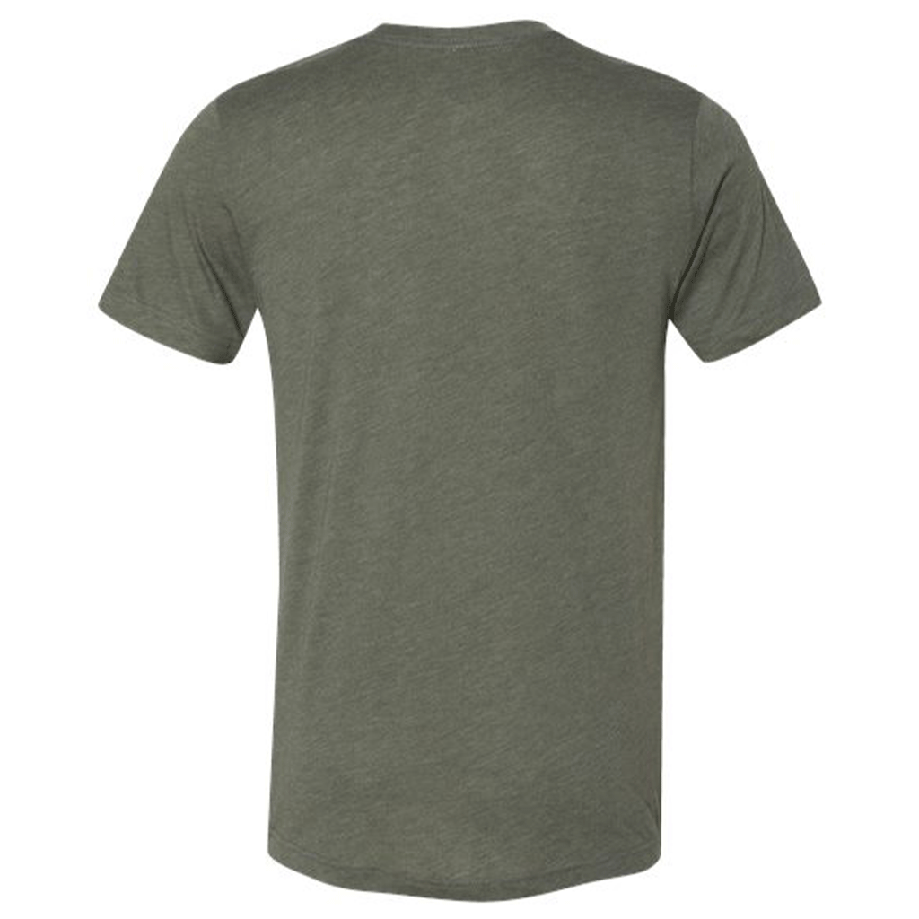 Bella + Canvas Unisex Military Green Triblend Short-Sleeve T-Shirt