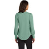Mercer + Mettle Women's Sage Stretch Jersey Long Sleeve Blouson Top