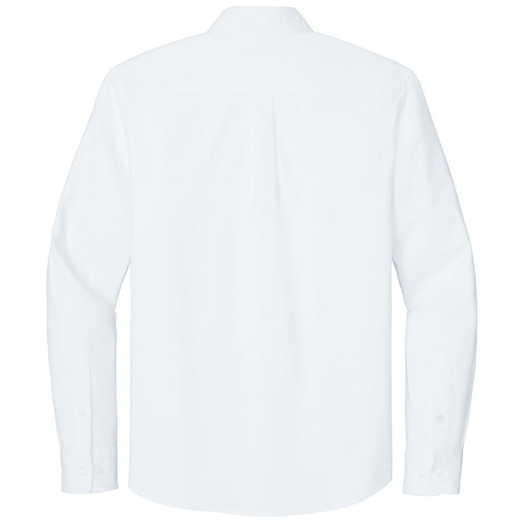 Mercer + Mettle Men's White Long Sleeve Modern Oxford Shirt