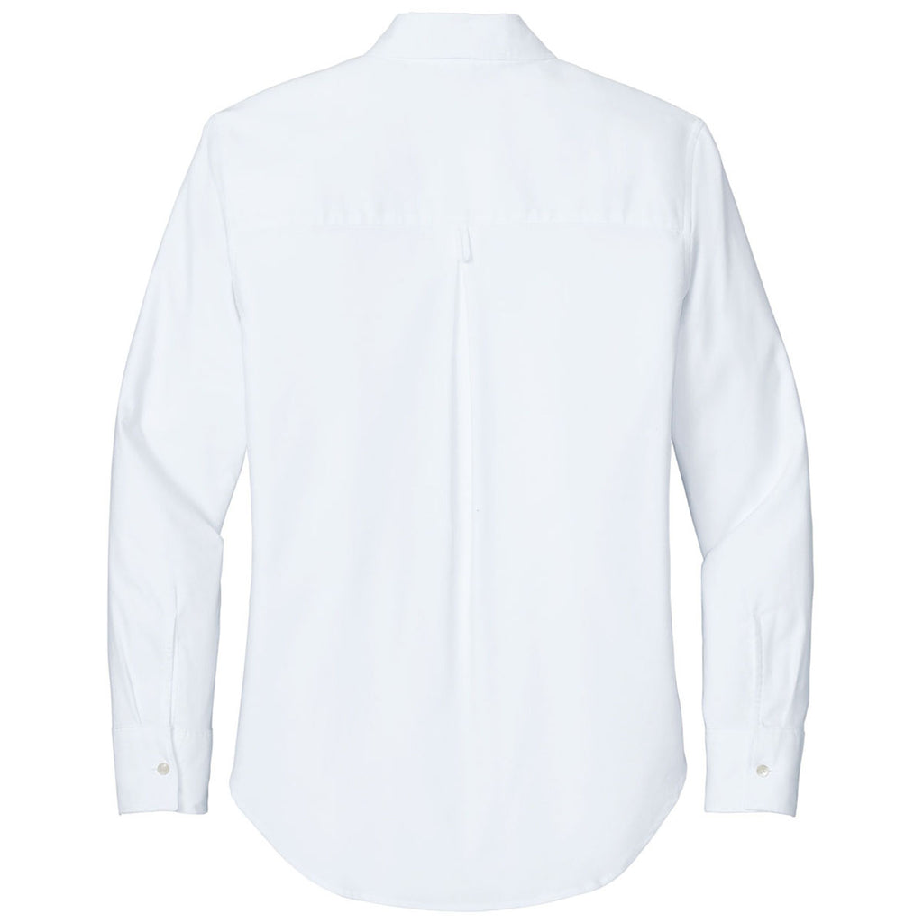 Mercer + Mettle Women's White Long Sleeve Modern Oxford Shirt