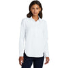 Mercer + Mettle Women's White Long Sleeve Modern Oxford Shirt