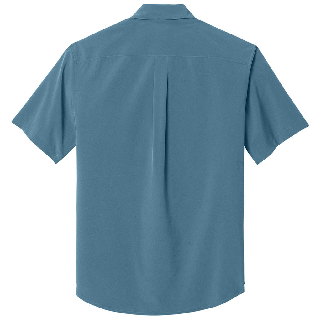 Mercer + Mettle Men's Harbor Blue Short Sleeve UV Capital Tech Shirt