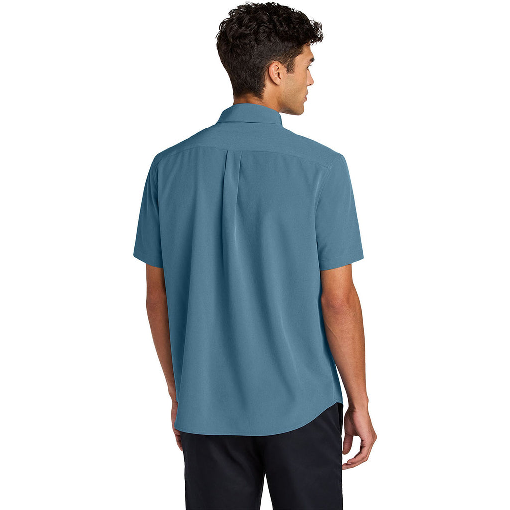 Mercer + Mettle Men's Harbor Blue Short Sleeve UV Capital Tech Shirt