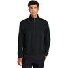 Mercer + Mettle Men's Deep Black Linear Texture 1/4-Zip