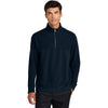 Mercer + Mettle Men's Night Navy Linear Texture 1/4-Zip